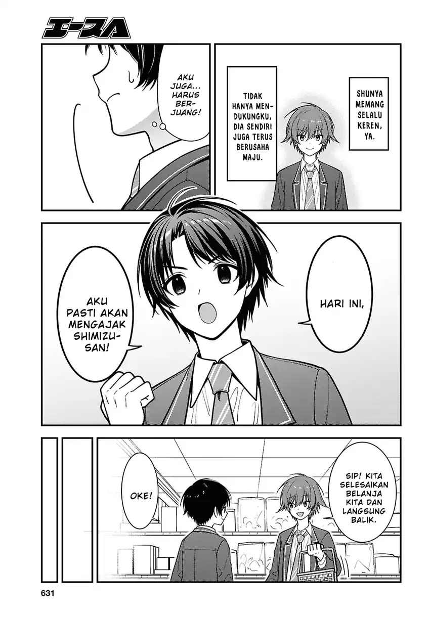 Tonari no Seki no Yankee Shimizu-san ga Kami o Kuroku Sometekita Chapter 19 - halaman 19