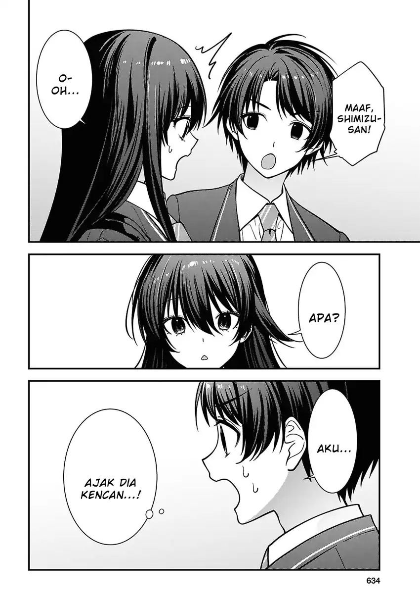Tonari no Seki no Yankee Shimizu-san ga Kami o Kuroku Sometekita Chapter 19 - halaman 22