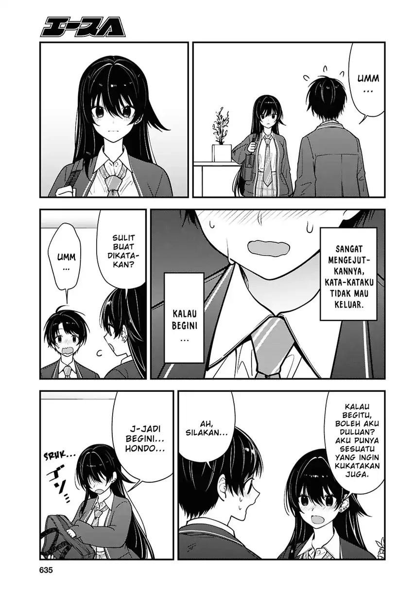 Tonari no Seki no Yankee Shimizu-san ga Kami o Kuroku Sometekita Chapter 19 - halaman 23