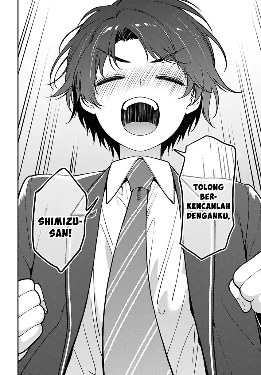Tonari no Seki no Yankee Shimizu-san ga Kami o Kuroku Sometekita Chapter 19 - halaman 27