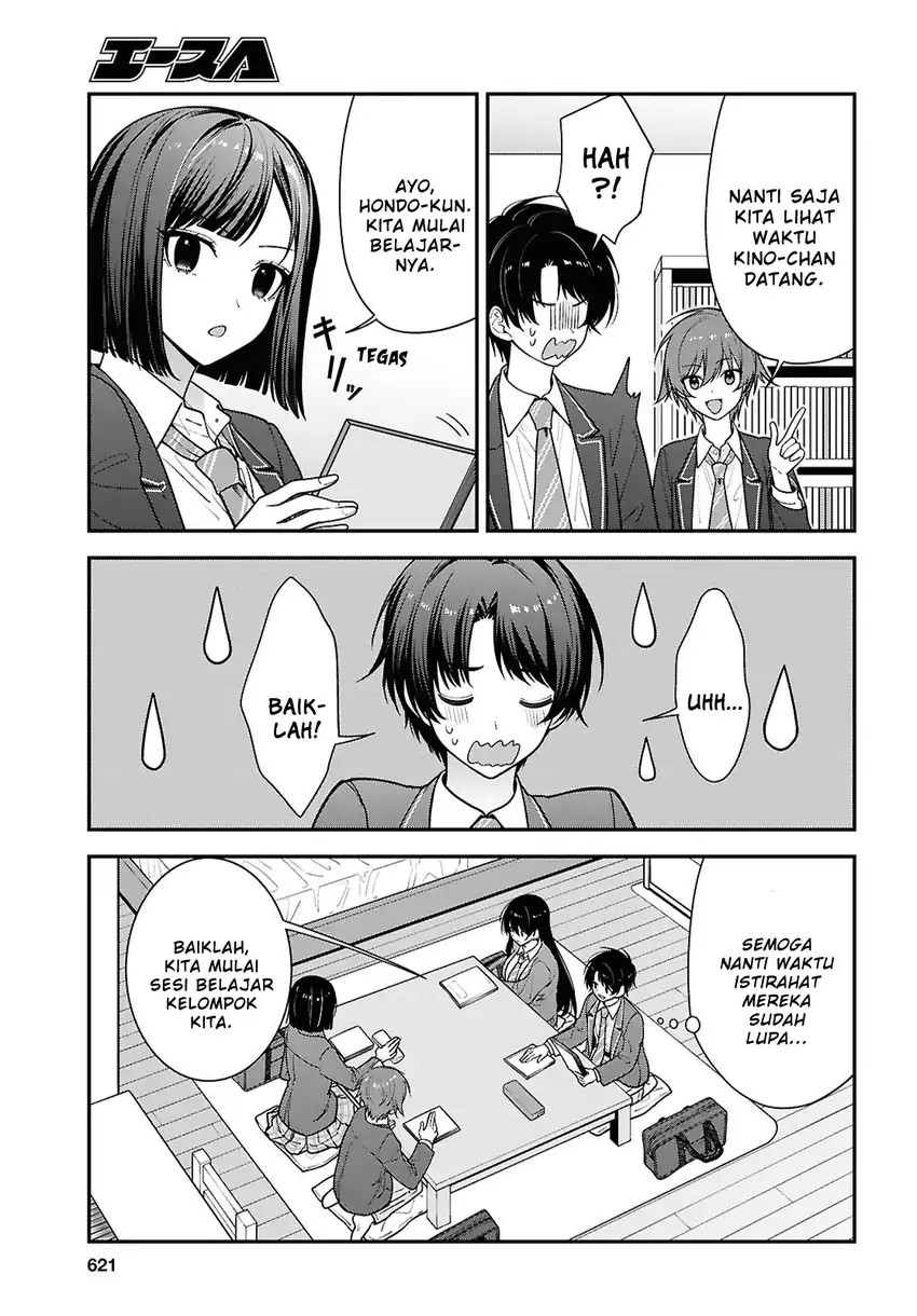 Tonari no Seki no Yankee Shimizu-san ga Kami o Kuroku Sometekita Chapter 19 - halaman 9