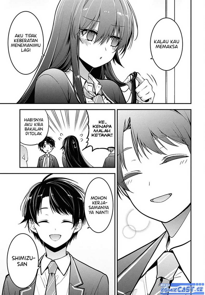 Tonari no Seki no Yankee Shimizu-san ga Kami o Kuroku Sometekita Chapter 2 - halaman 34