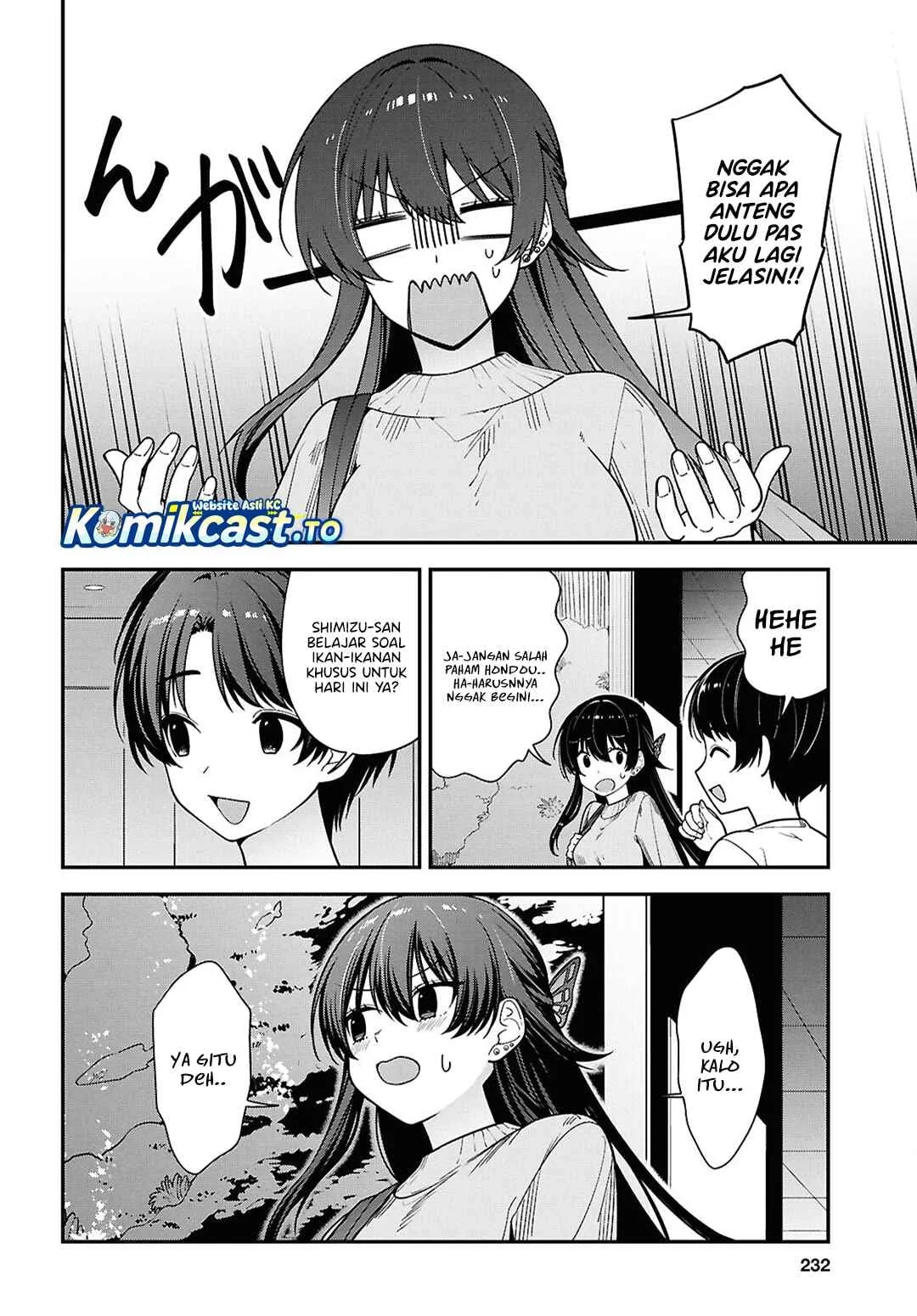 Tonari no Seki no Yankee Shimizu-san ga Kami o Kuroku Sometekita Chapter 20 - halaman 15