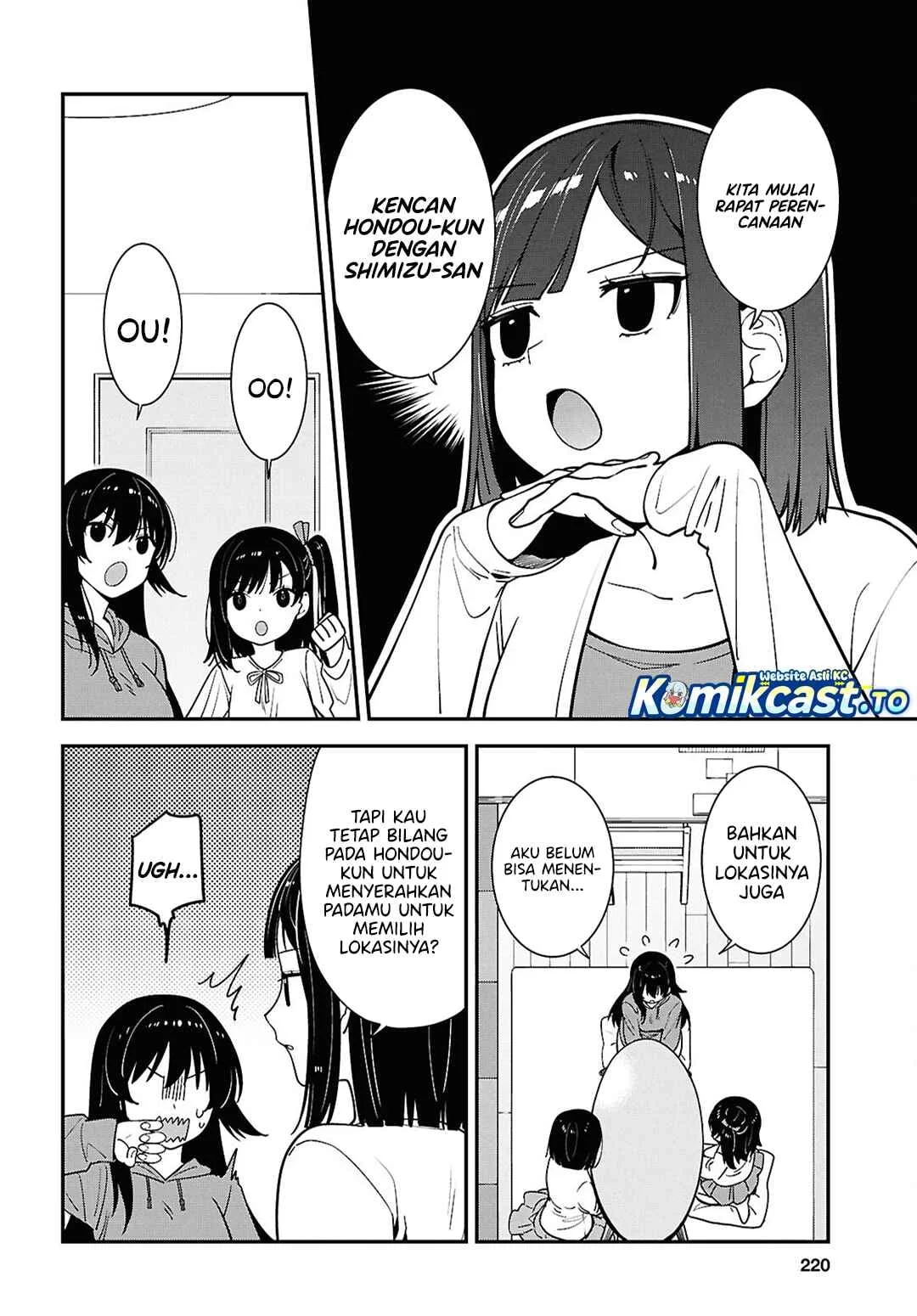 Tonari no Seki no Yankee Shimizu-san ga Kami o Kuroku Sometekita Chapter 20 - halaman 3