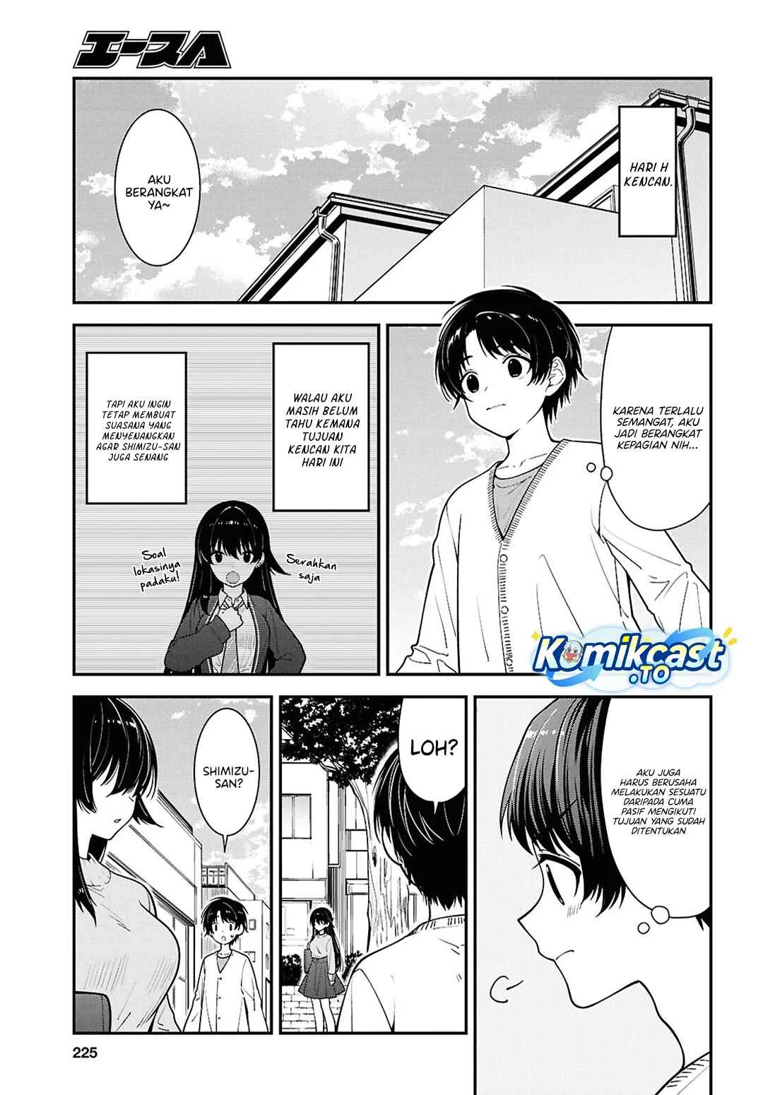 Tonari no Seki no Yankee Shimizu-san ga Kami o Kuroku Sometekita Chapter 20 - halaman 8