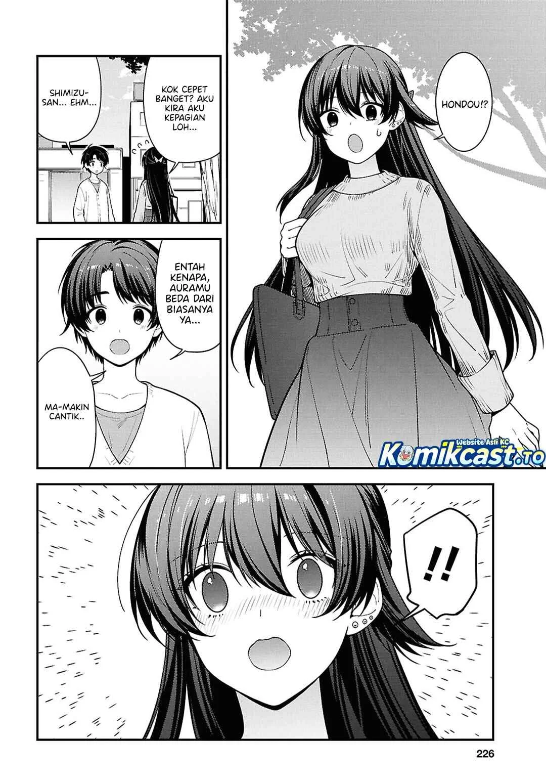 Tonari no Seki no Yankee Shimizu-san ga Kami o Kuroku Sometekita Chapter 20 - halaman 9
