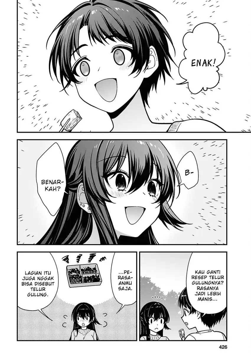 Tonari no Seki no Yankee Shimizu-san ga Kami o Kuroku Sometekita Chapter 21 - halaman 12