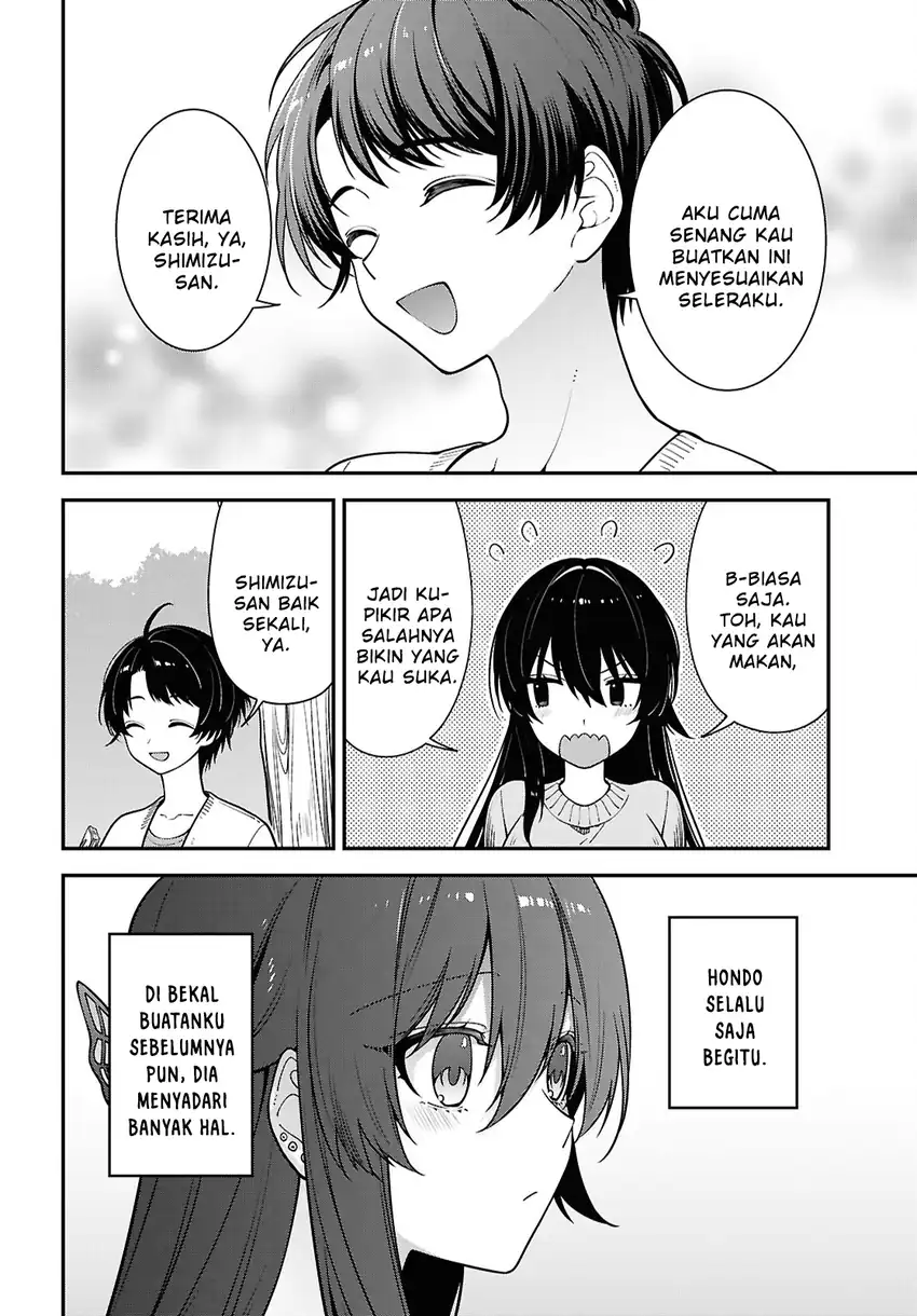 Tonari no Seki no Yankee Shimizu-san ga Kami o Kuroku Sometekita Chapter 21 - halaman 14