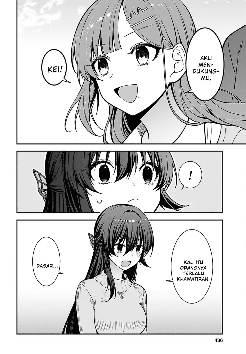 Tonari no Seki no Yankee Shimizu-san ga Kami o Kuroku Sometekita Chapter 21 - halaman 22