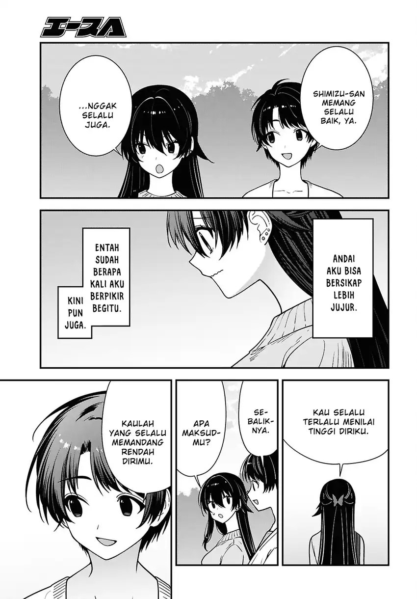 Tonari no Seki no Yankee Shimizu-san ga Kami o Kuroku Sometekita Chapter 21 - halaman 27