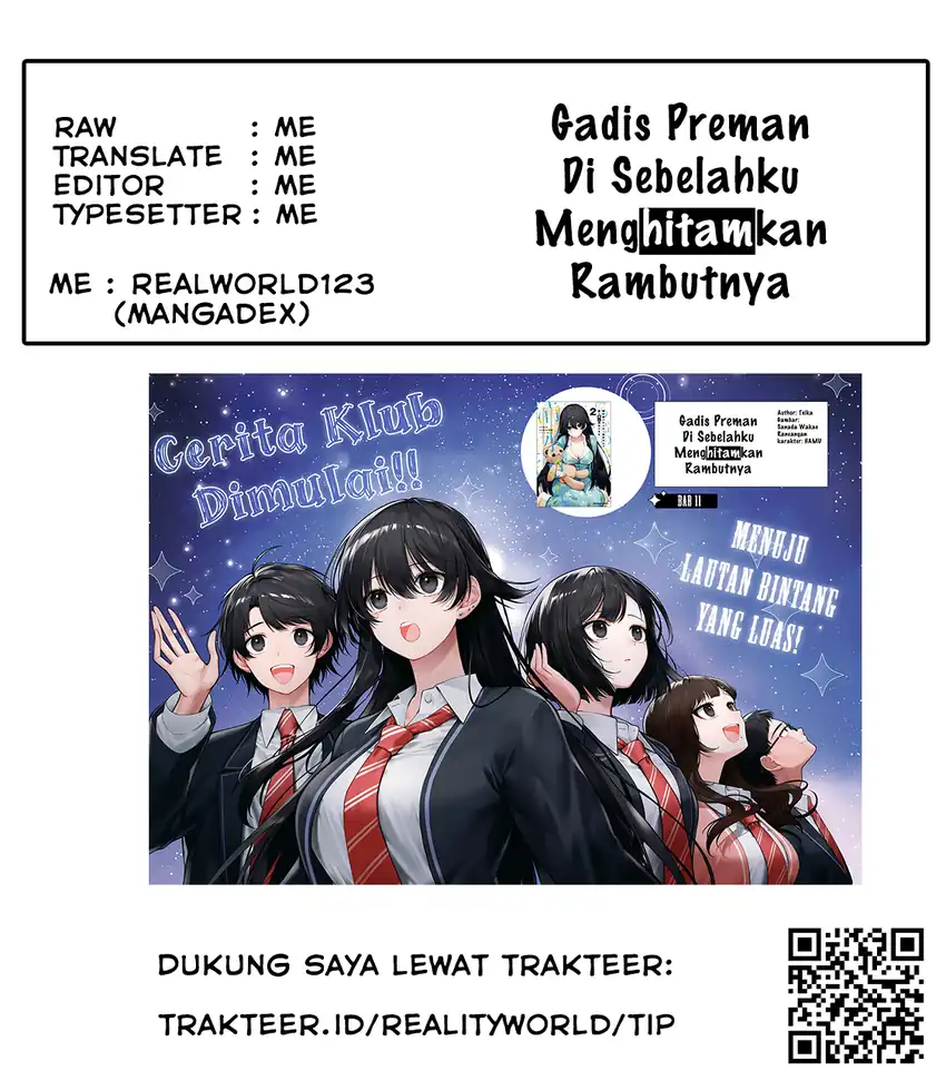 Tonari no Seki no Yankee Shimizu-san ga Kami o Kuroku Sometekita Chapter 21 - halaman 36