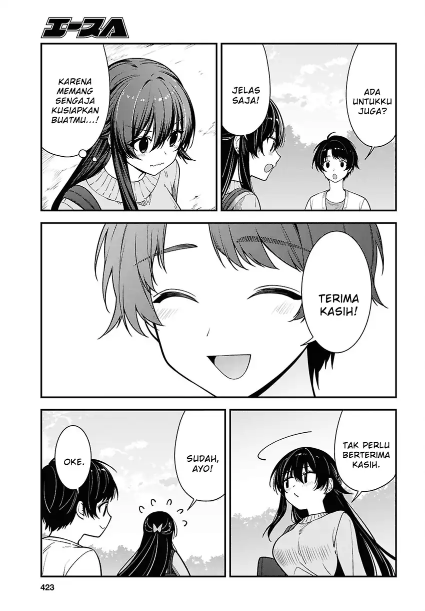 Tonari no Seki no Yankee Shimizu-san ga Kami o Kuroku Sometekita Chapter 21 - halaman 9