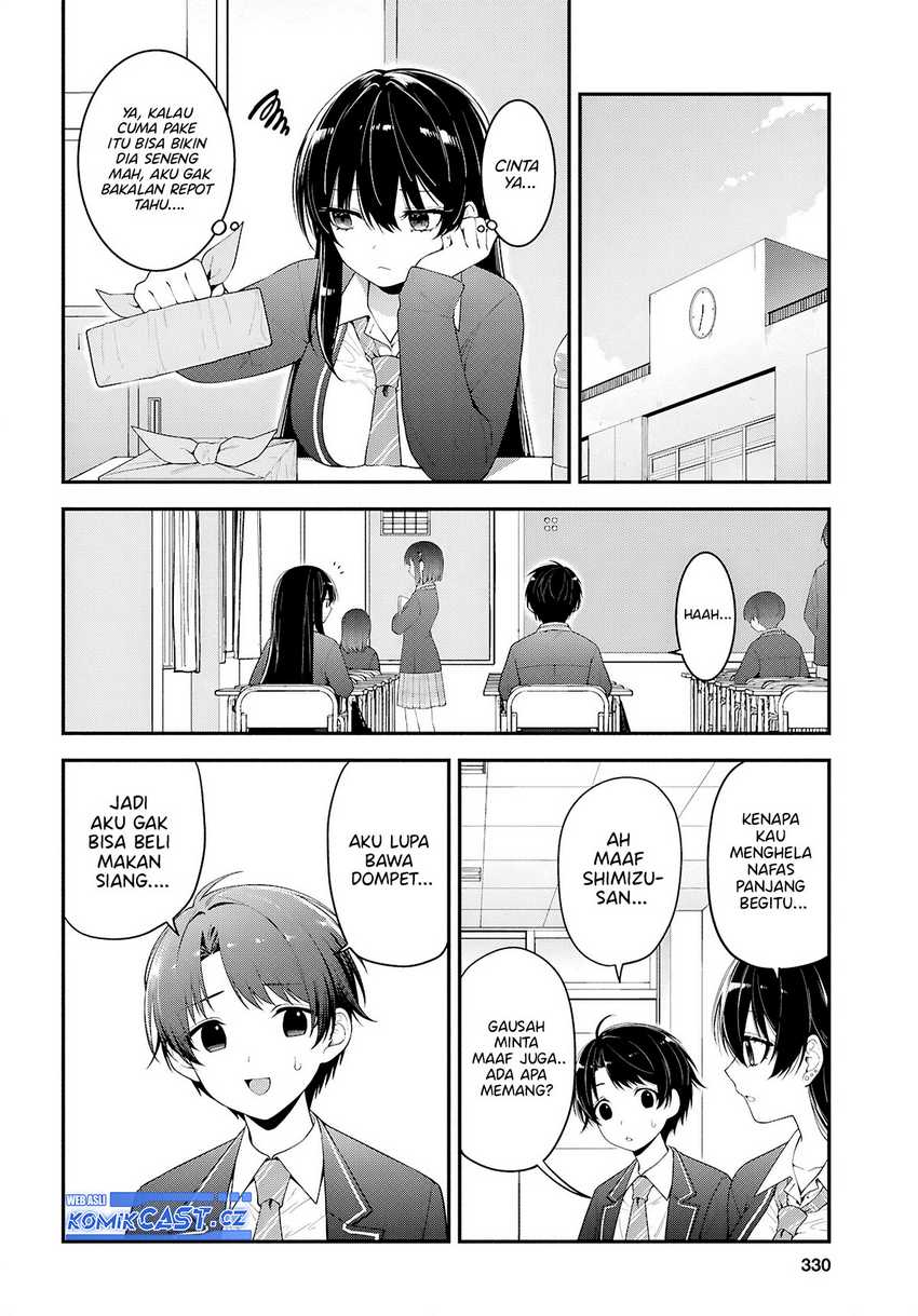 Tonari no Seki no Yankee Shimizu-san ga Kami o Kuroku Sometekita Chapter 3 - halaman 17