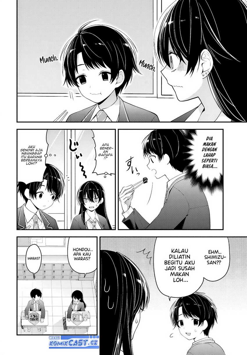 Tonari no Seki no Yankee Shimizu-san ga Kami o Kuroku Sometekita Chapter 3 - halaman 23