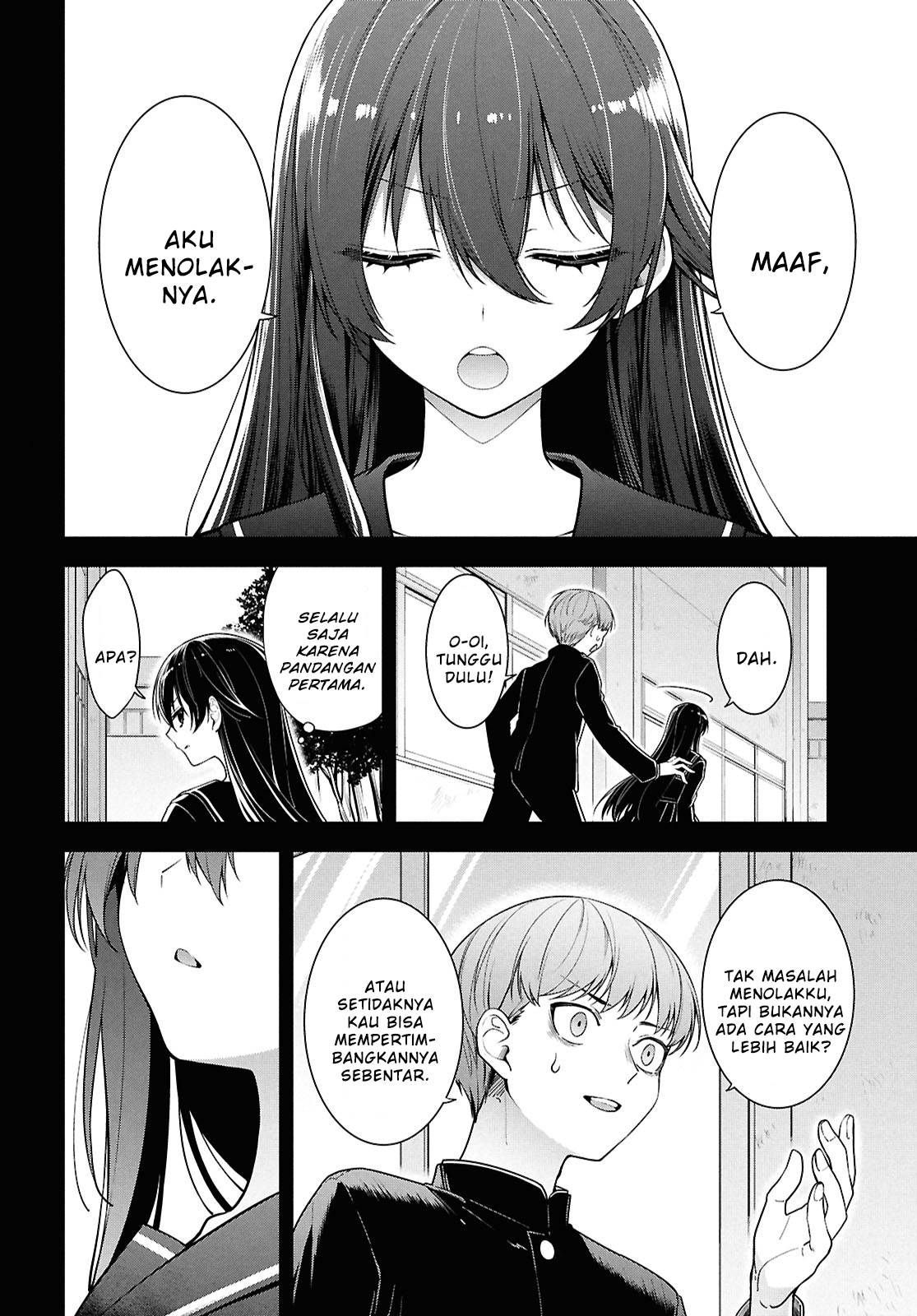 Tonari no Seki no Yankee Shimizu-san ga Kami o Kuroku Sometekita Chapter 4 - halaman 10
