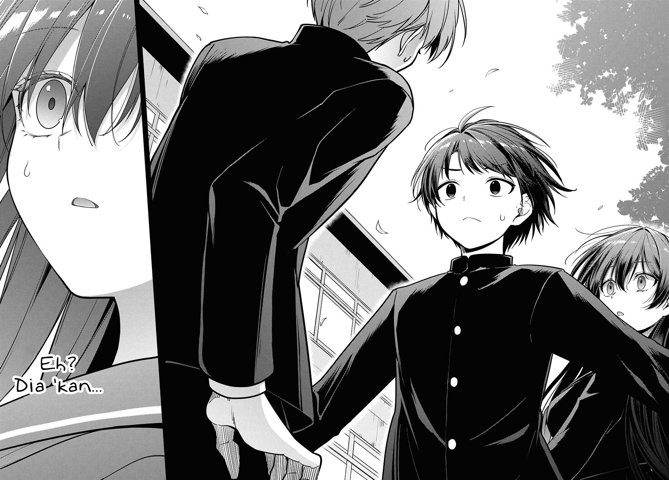 Tonari no Seki no Yankee Shimizu-san ga Kami o Kuroku Sometekita Chapter 4 - halaman 12