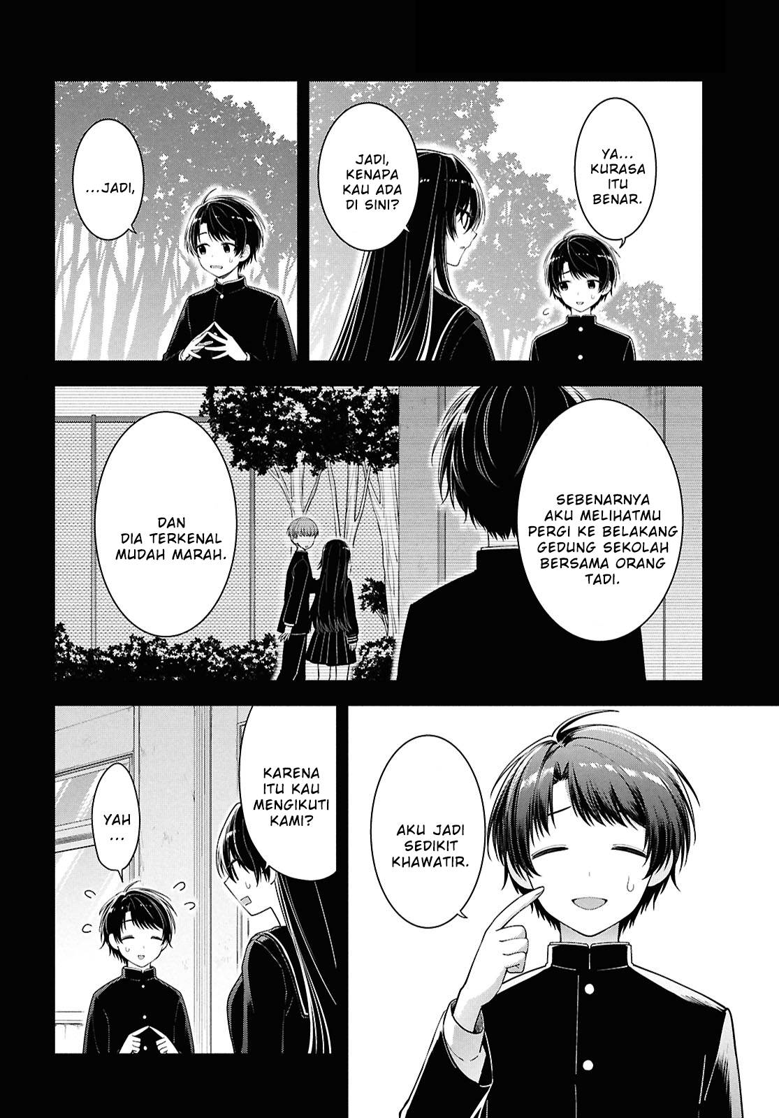 Tonari no Seki no Yankee Shimizu-san ga Kami o Kuroku Sometekita Chapter 4 - halaman 19