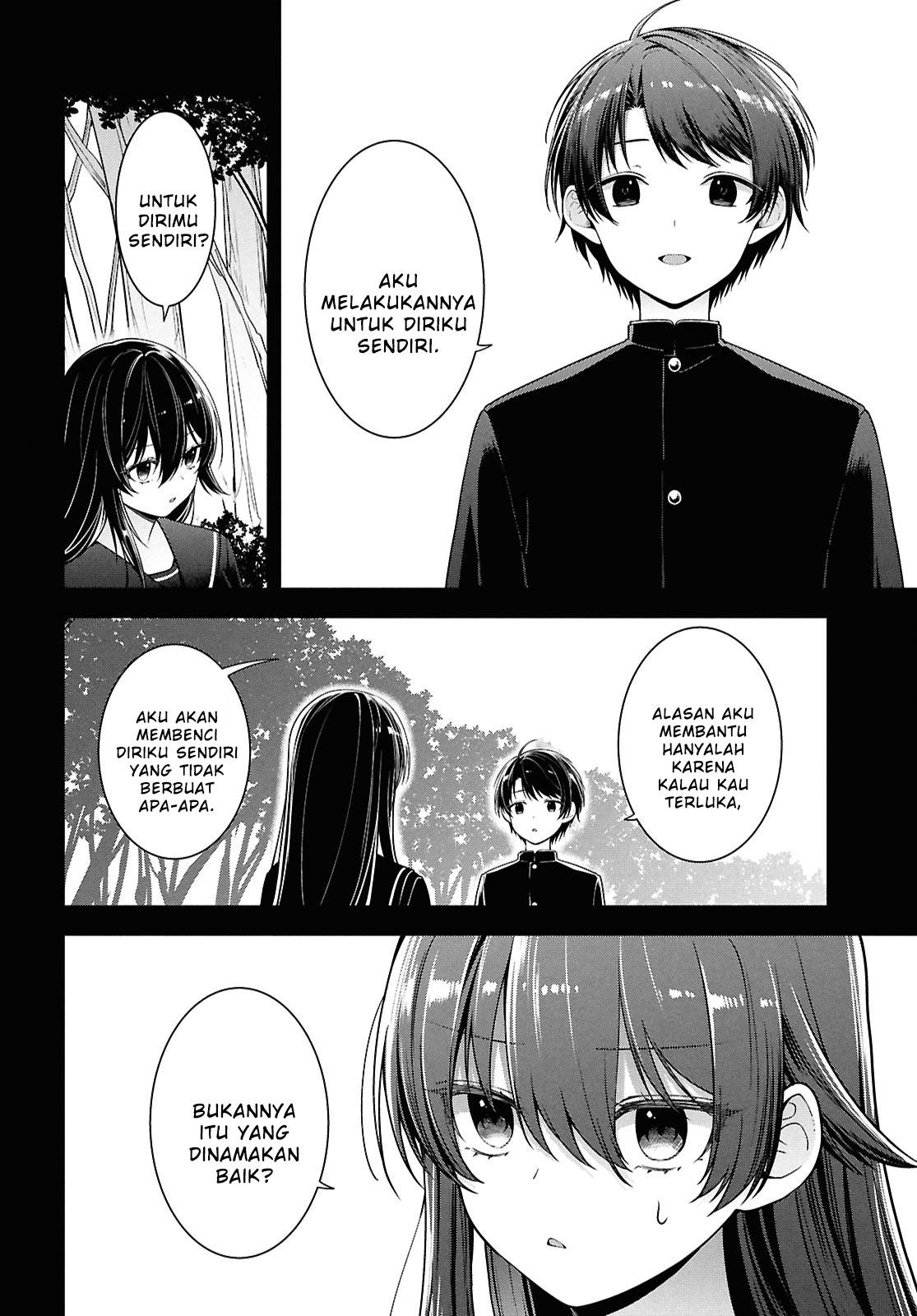 Tonari no Seki no Yankee Shimizu-san ga Kami o Kuroku Sometekita Chapter 4 - halaman 21