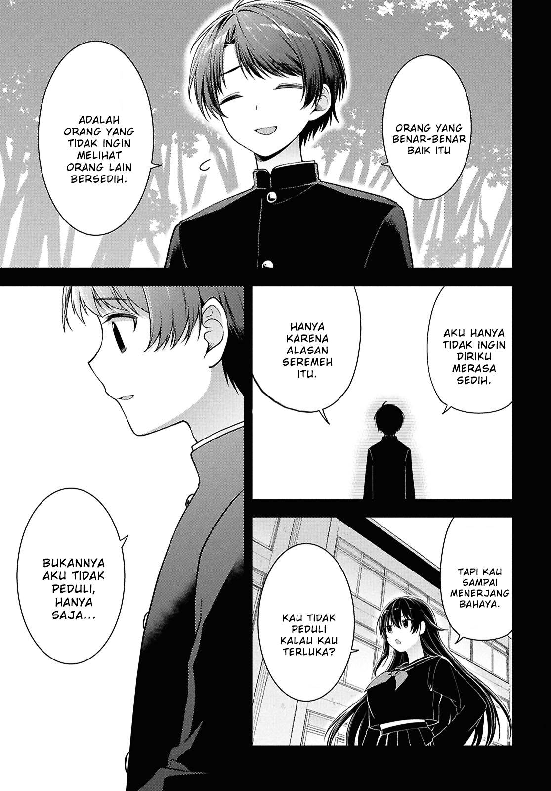 Tonari no Seki no Yankee Shimizu-san ga Kami o Kuroku Sometekita Chapter 4 - halaman 22