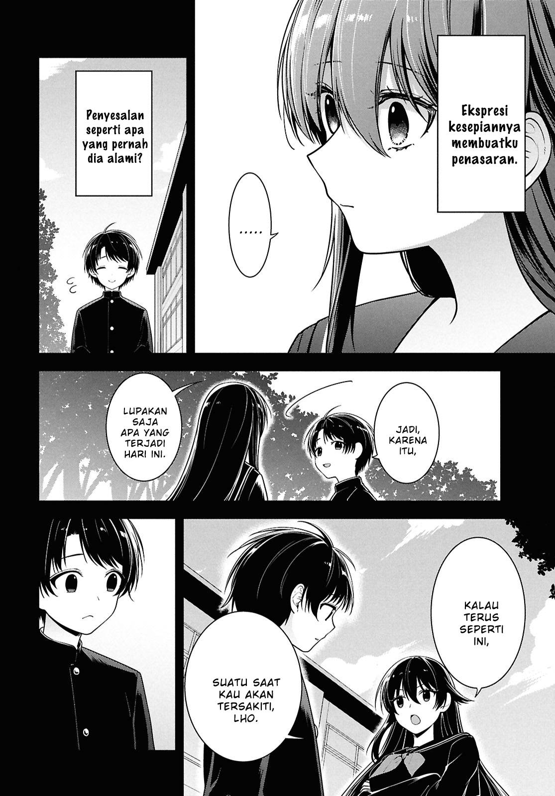 Tonari no Seki no Yankee Shimizu-san ga Kami o Kuroku Sometekita Chapter 4 - halaman 24