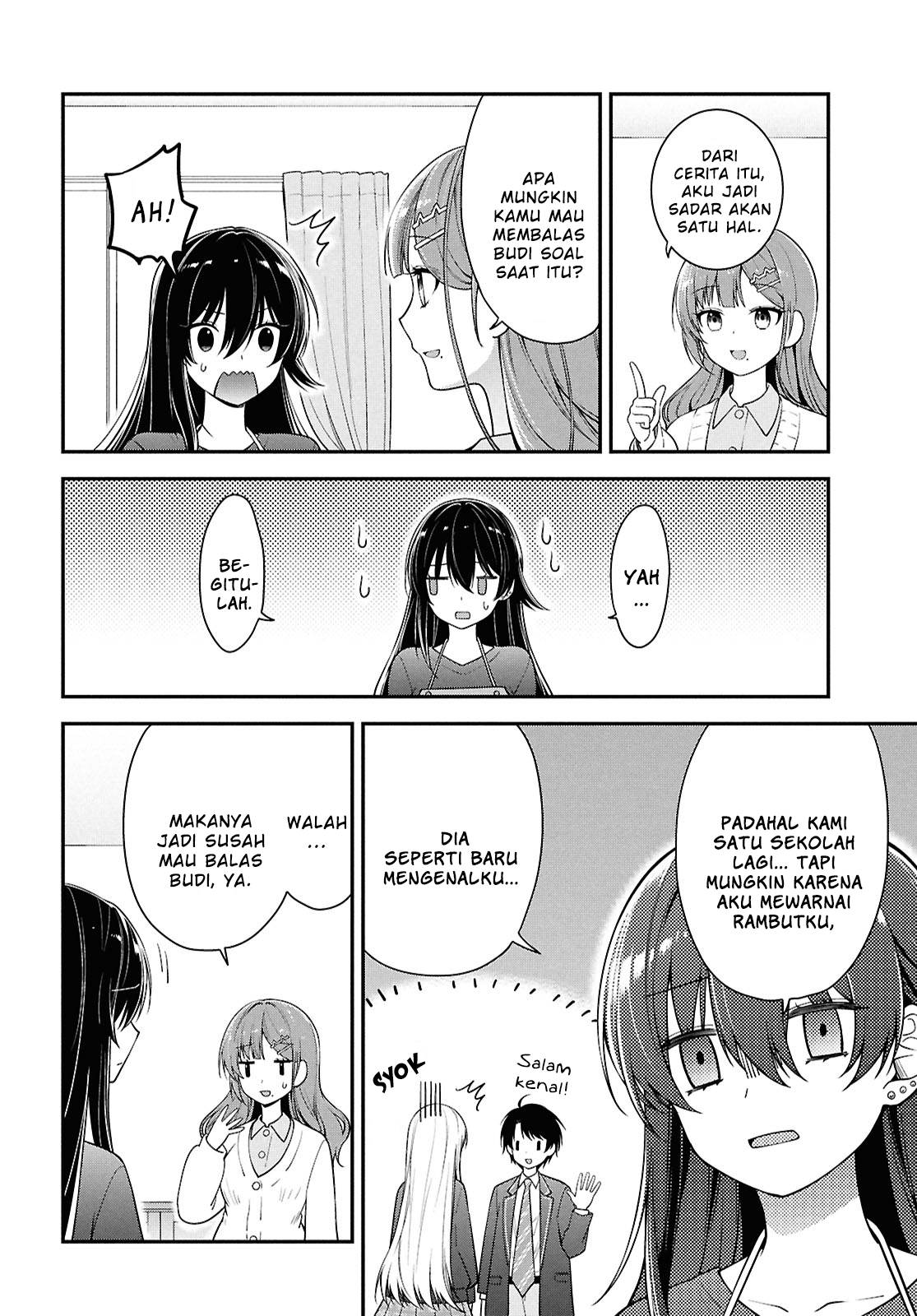 Tonari no Seki no Yankee Shimizu-san ga Kami o Kuroku Sometekita Chapter 4 - halaman 26