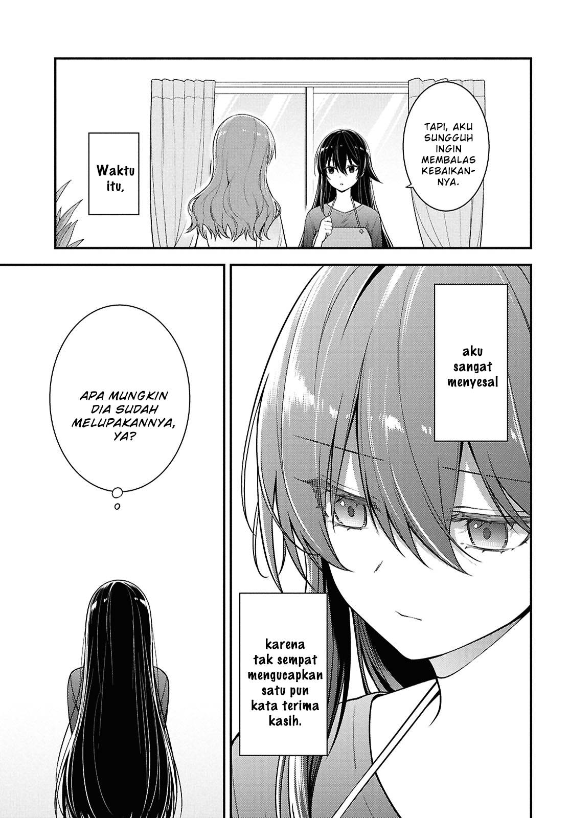 Tonari no Seki no Yankee Shimizu-san ga Kami o Kuroku Sometekita Chapter 4 - halaman 27