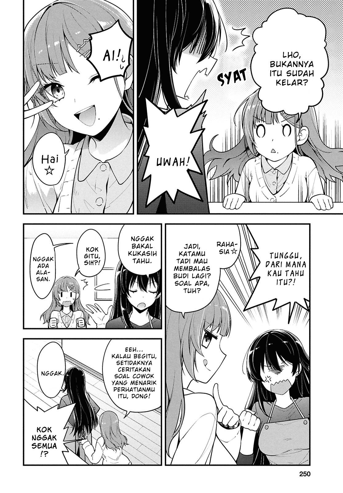 Tonari no Seki no Yankee Shimizu-san ga Kami o Kuroku Sometekita Chapter 4 - halaman 4