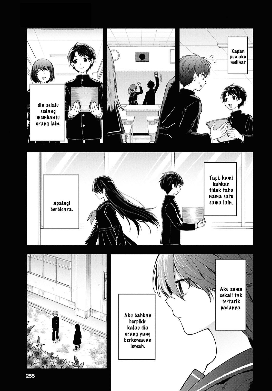 Tonari no Seki no Yankee Shimizu-san ga Kami o Kuroku Sometekita Chapter 4 - halaman 9