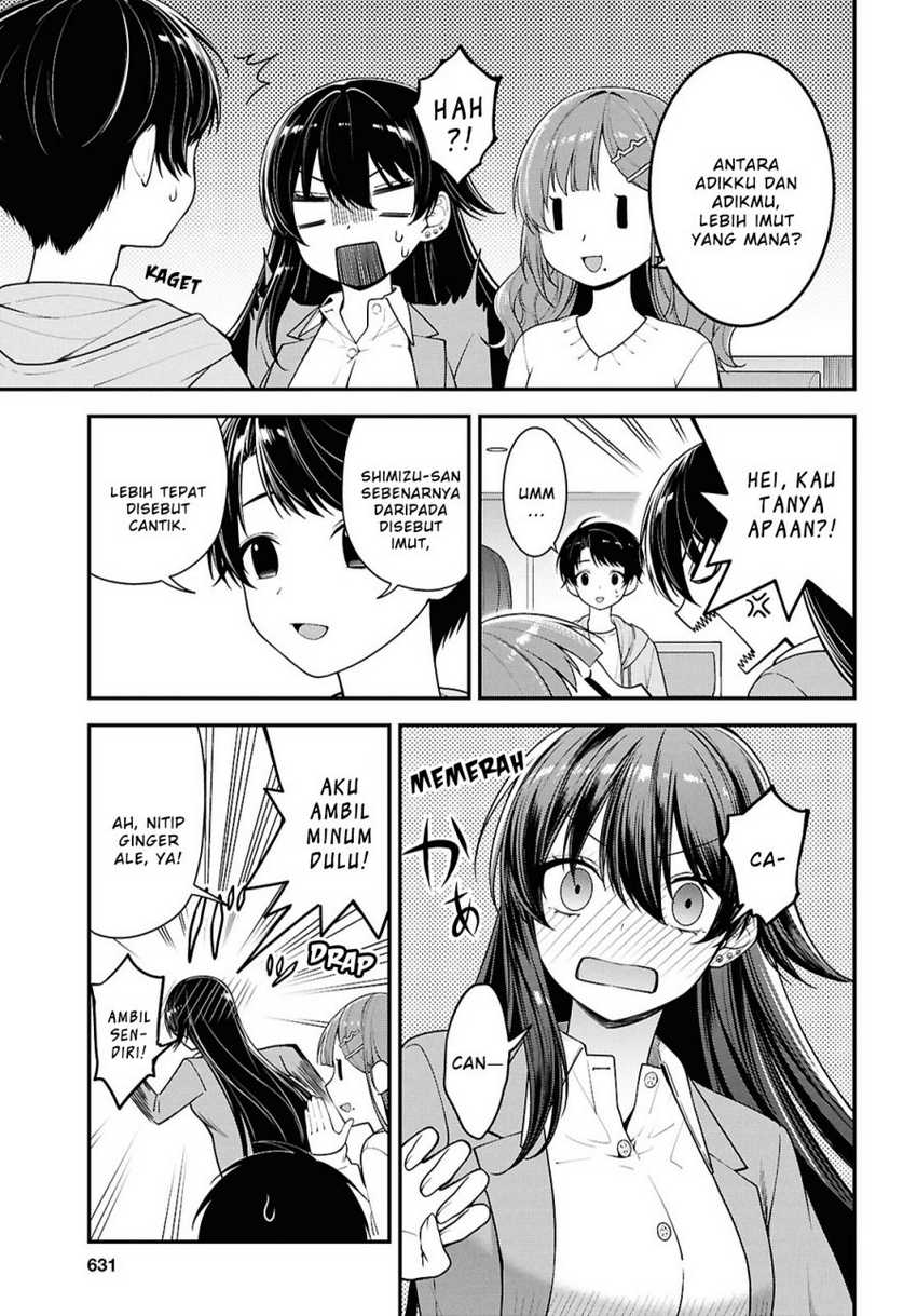 Tonari no Seki no Yankee Shimizu-san ga Kami o Kuroku Sometekita Chapter 5 - halaman 11