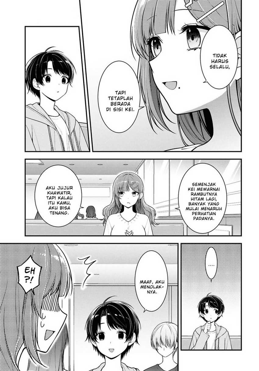 Tonari no Seki no Yankee Shimizu-san ga Kami o Kuroku Sometekita Chapter 5 - halaman 21