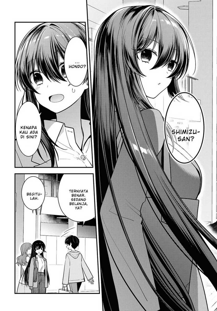 Tonari no Seki no Yankee Shimizu-san ga Kami o Kuroku Sometekita Chapter 5 - halaman 6