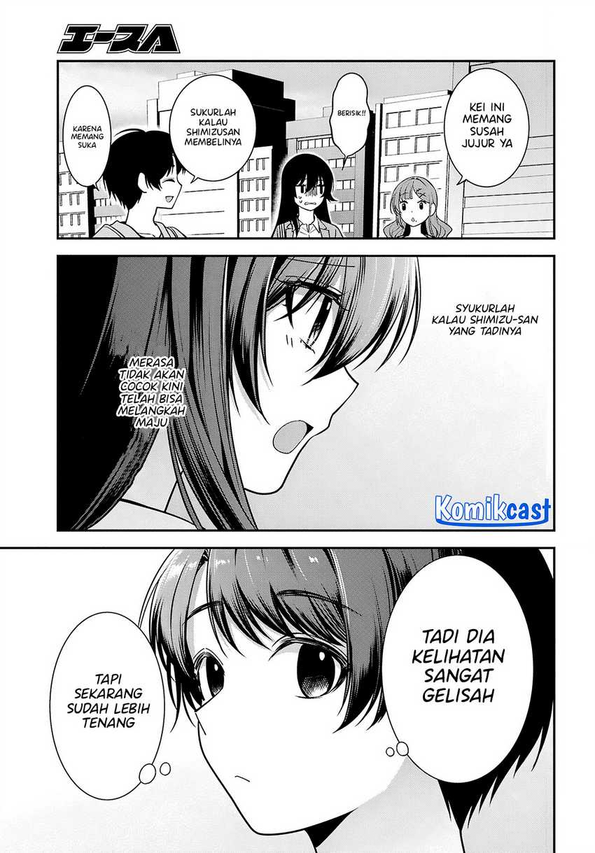 Tonari no Seki no Yankee Shimizu-san ga Kami o Kuroku Sometekita Chapter 6 - halaman 11