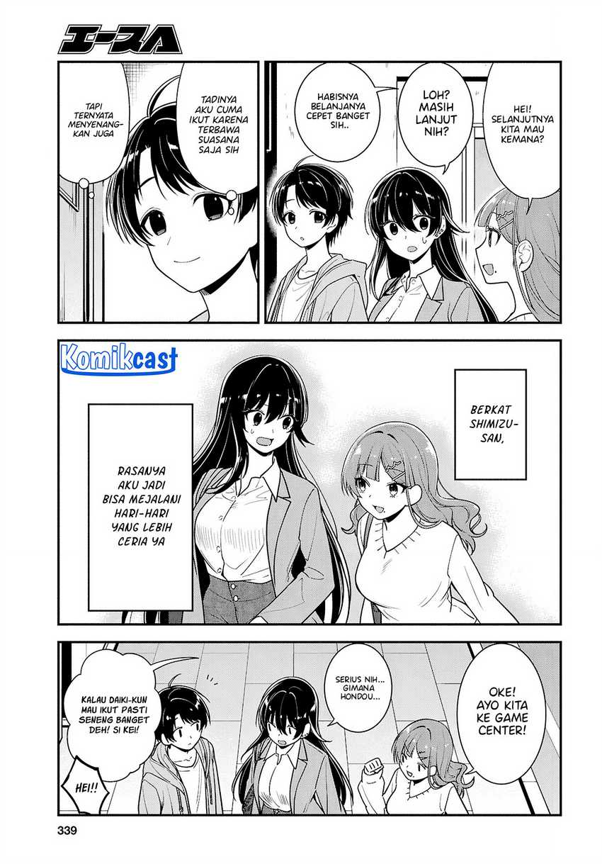 Tonari no Seki no Yankee Shimizu-san ga Kami o Kuroku Sometekita Chapter 6 - halaman 13