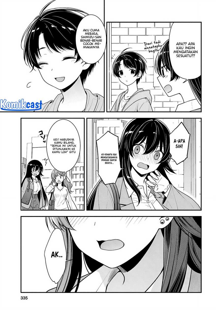 Tonari no Seki no Yankee Shimizu-san ga Kami o Kuroku Sometekita Chapter 6 - halaman 9