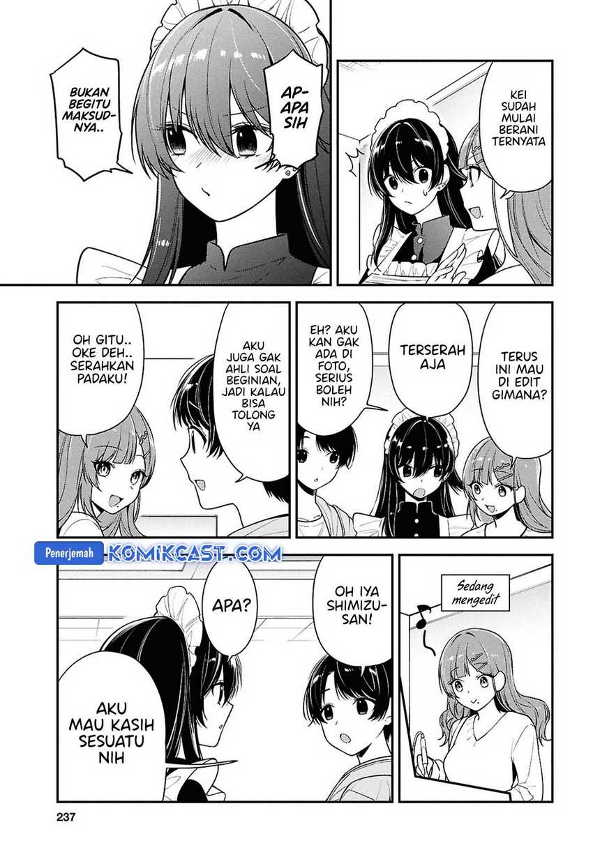Tonari no Seki no Yankee Shimizu-san ga Kami o Kuroku Sometekita Chapter 7 - halaman 10