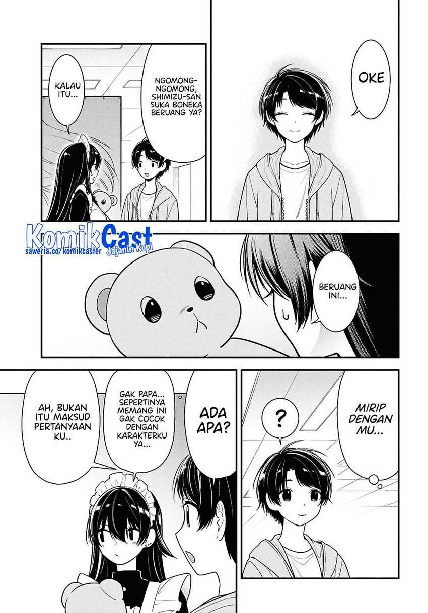 Tonari no Seki no Yankee Shimizu-san ga Kami o Kuroku Sometekita Chapter 7 - halaman 14