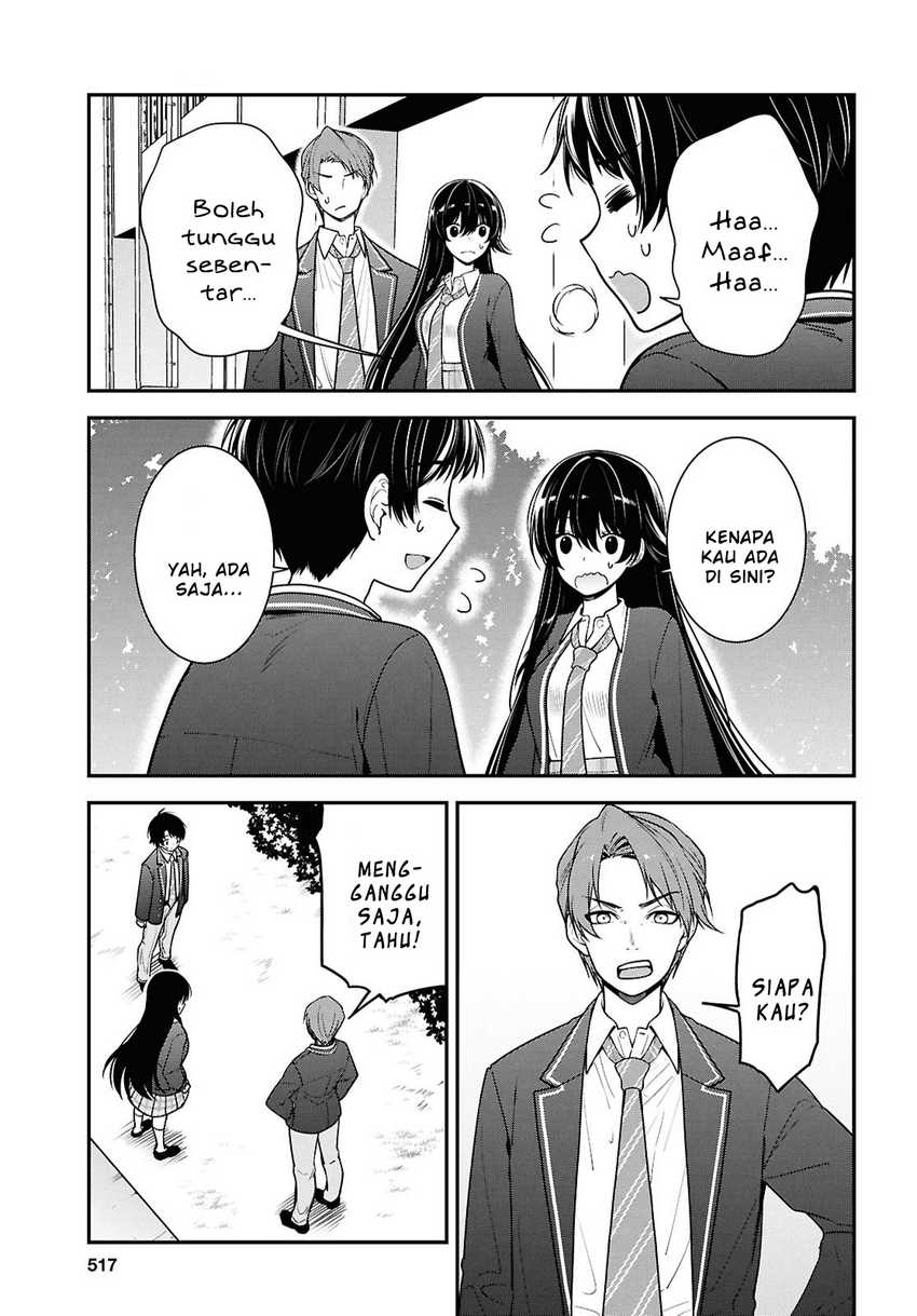 Tonari no Seki no Yankee Shimizu-san ga Kami o Kuroku Sometekita Chapter 9 - halaman 1