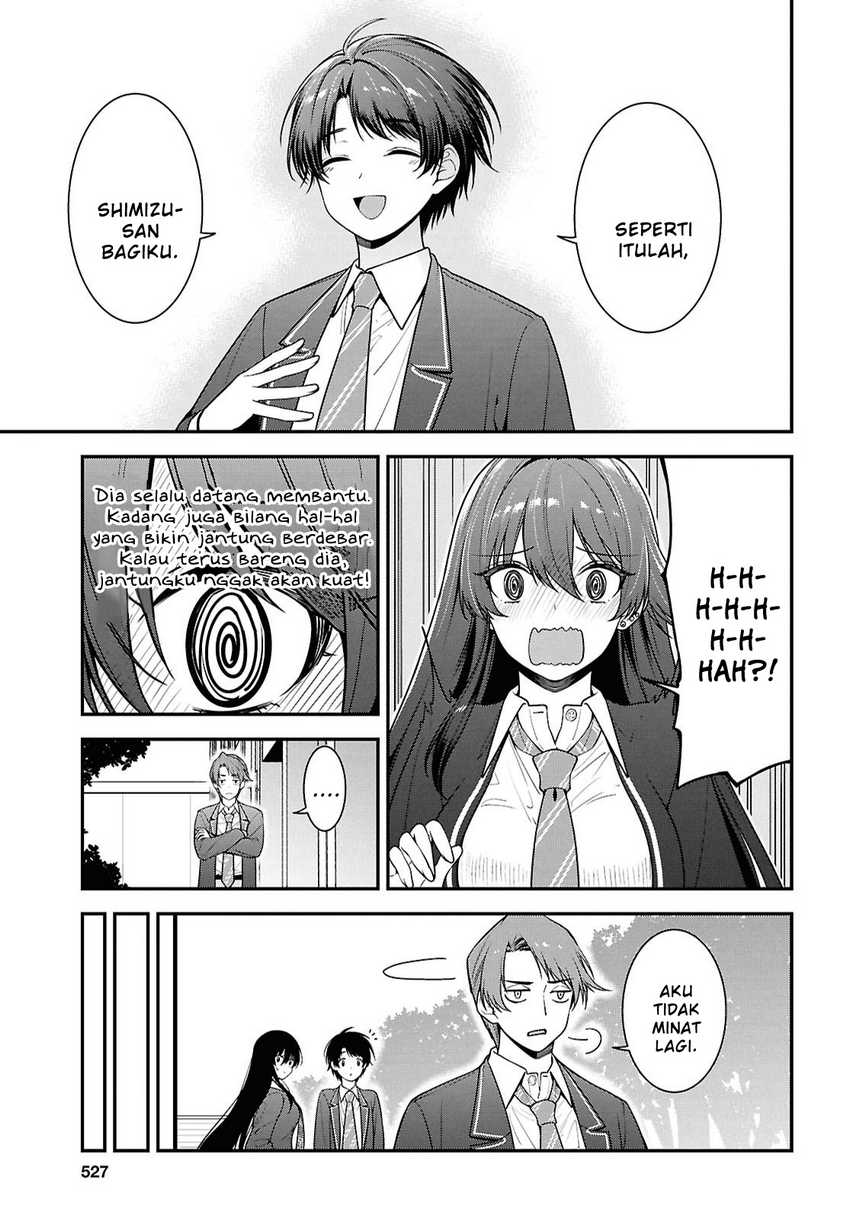 Tonari no Seki no Yankee Shimizu-san ga Kami o Kuroku Sometekita Chapter 9 - halaman 10