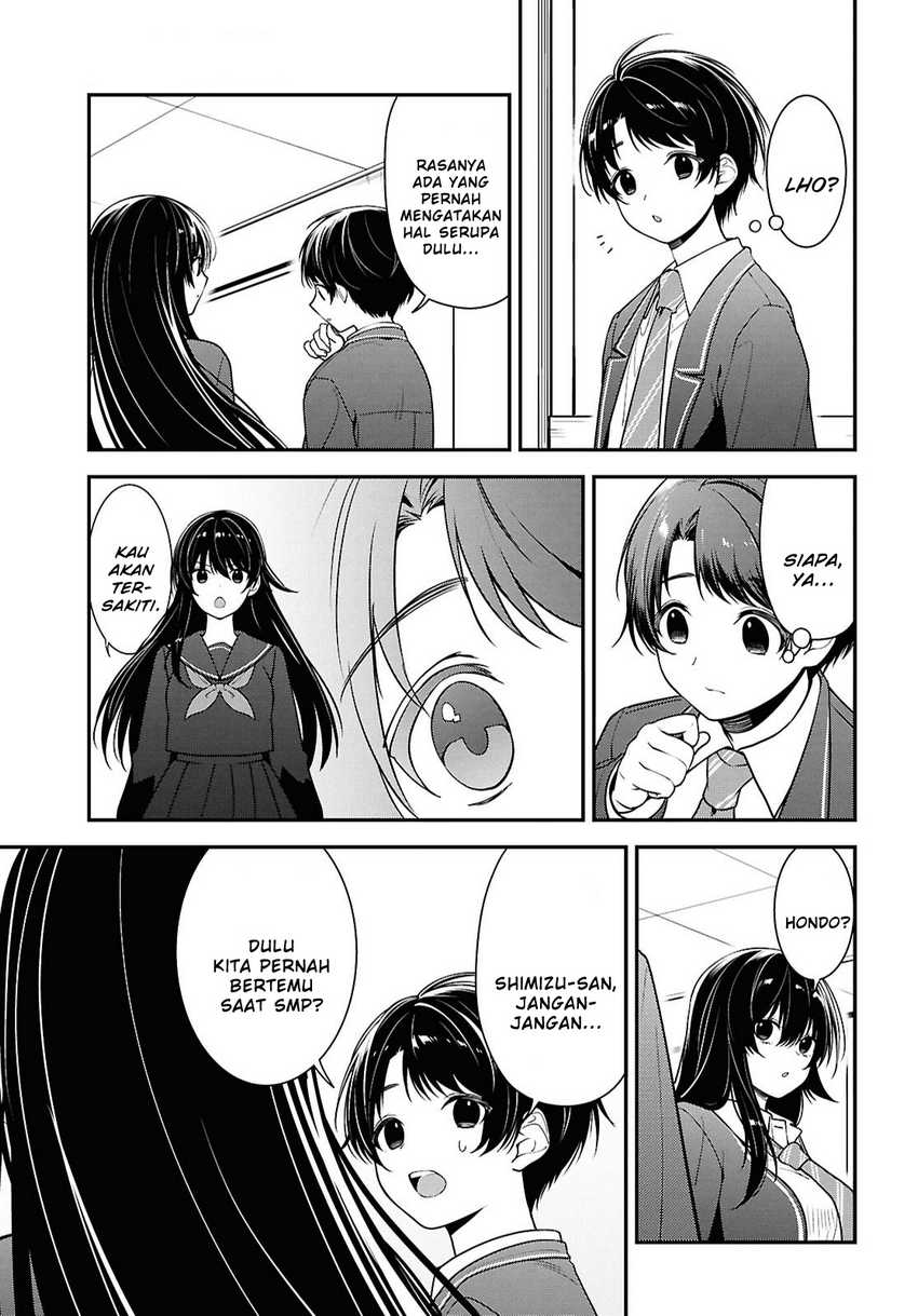 Tonari no Seki no Yankee Shimizu-san ga Kami o Kuroku Sometekita Chapter 9 - halaman 12