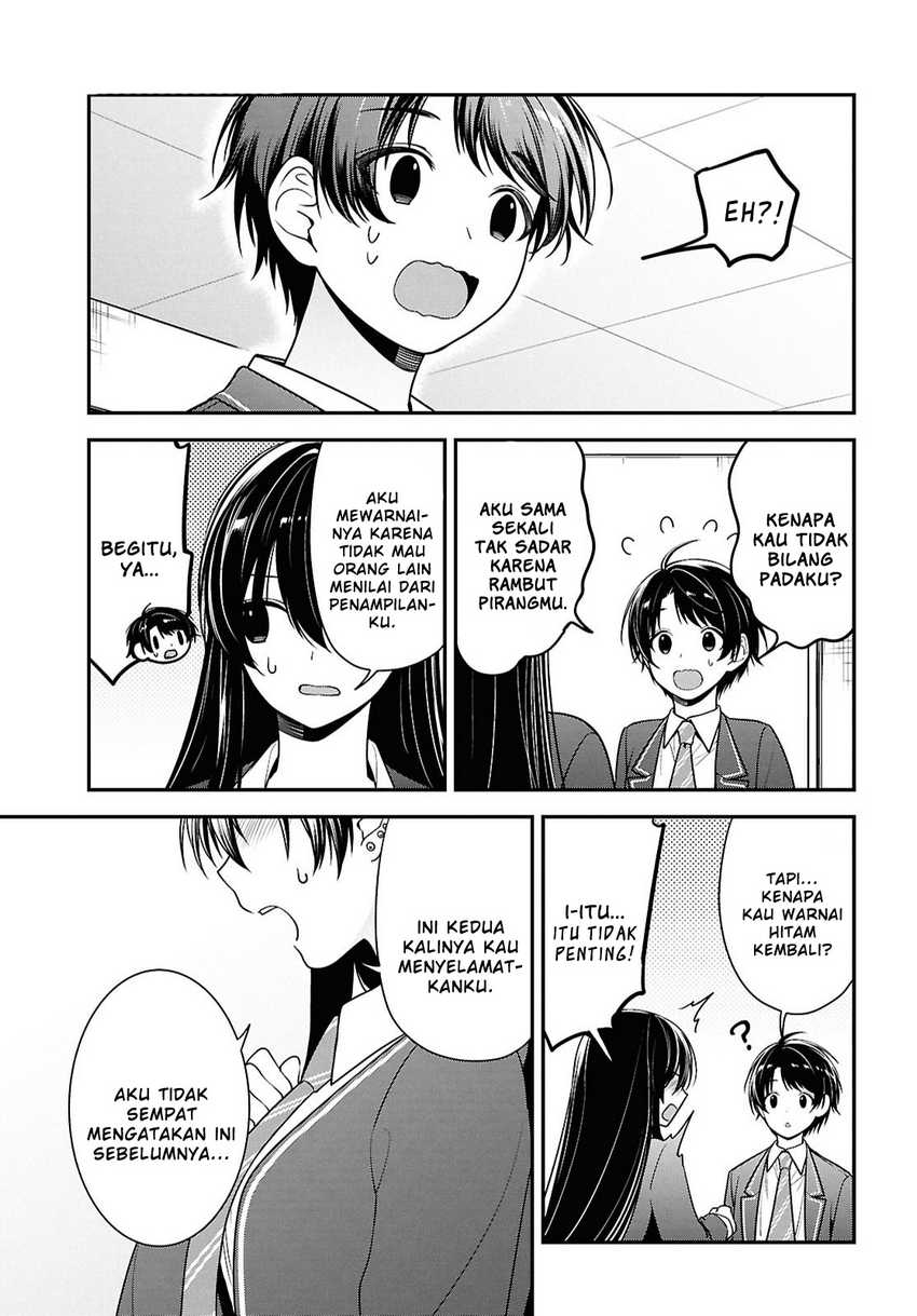 Tonari no Seki no Yankee Shimizu-san ga Kami o Kuroku Sometekita Chapter 9 - halaman 14