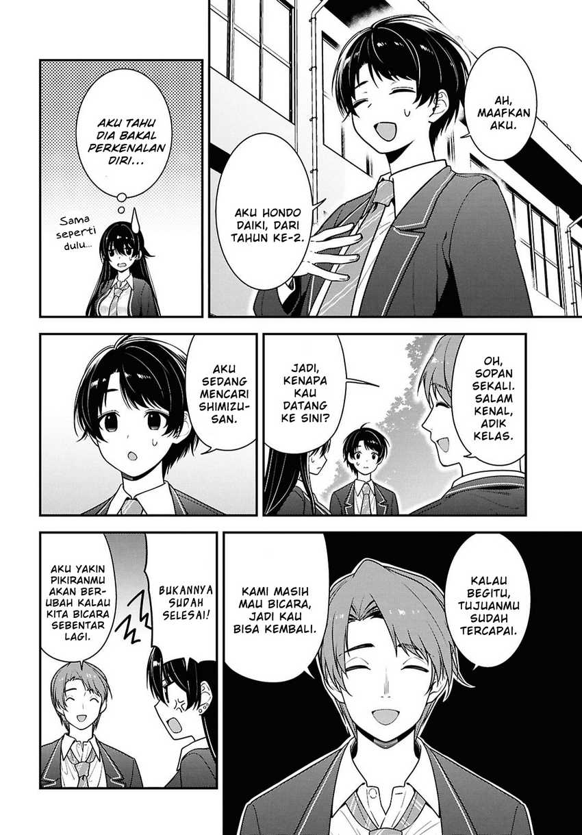 Tonari no Seki no Yankee Shimizu-san ga Kami o Kuroku Sometekita Chapter 9 - halaman 2