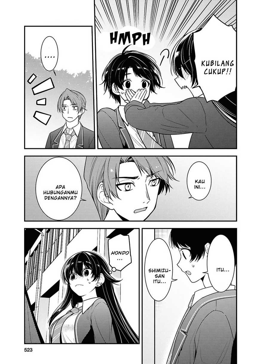 Tonari no Seki no Yankee Shimizu-san ga Kami o Kuroku Sometekita Chapter 9 - halaman 7