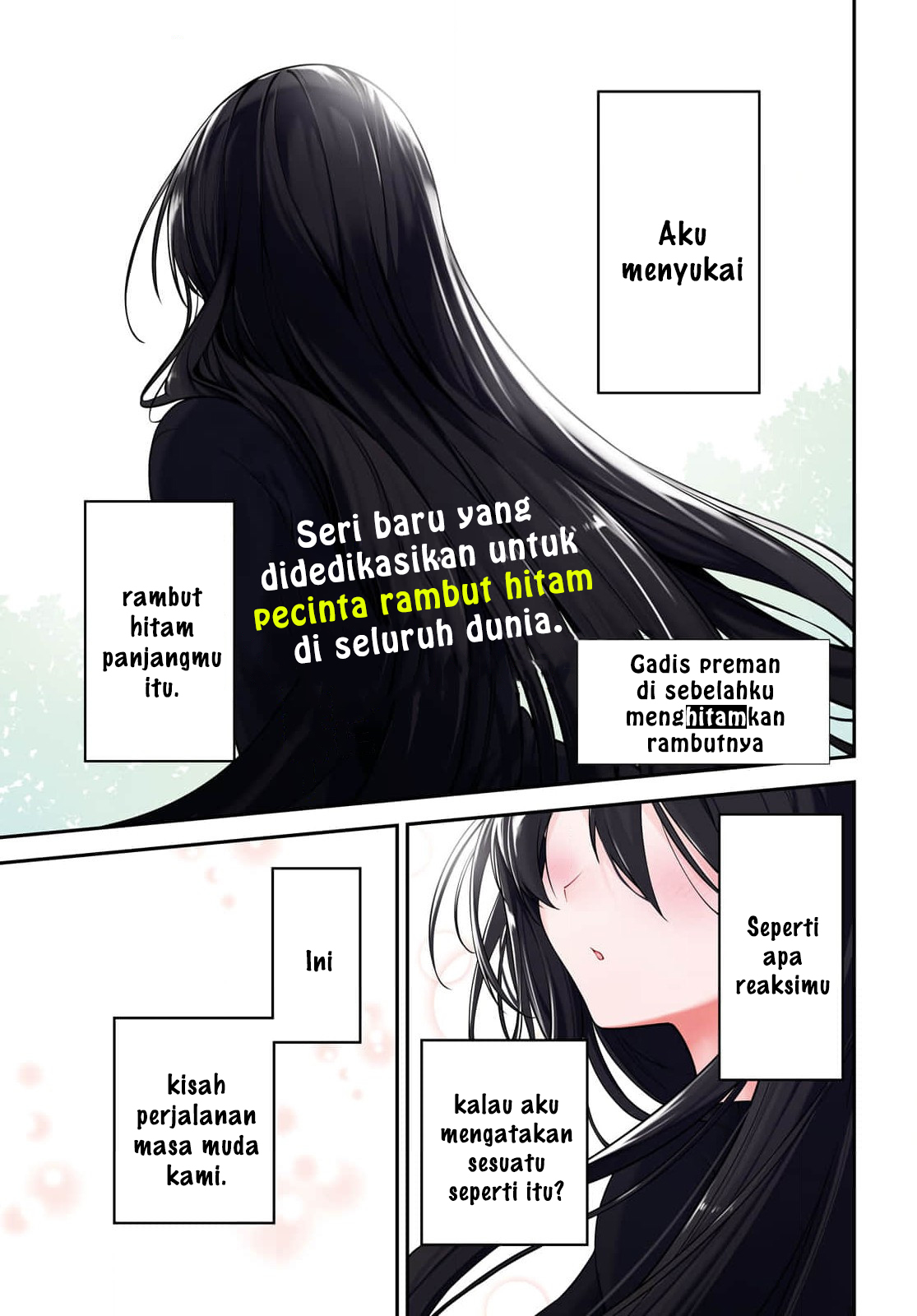 Tonari no Seki no Yankee Shimizu-san ga Kami wo Kuroku Sometekita Chapter 1 - halaman 1