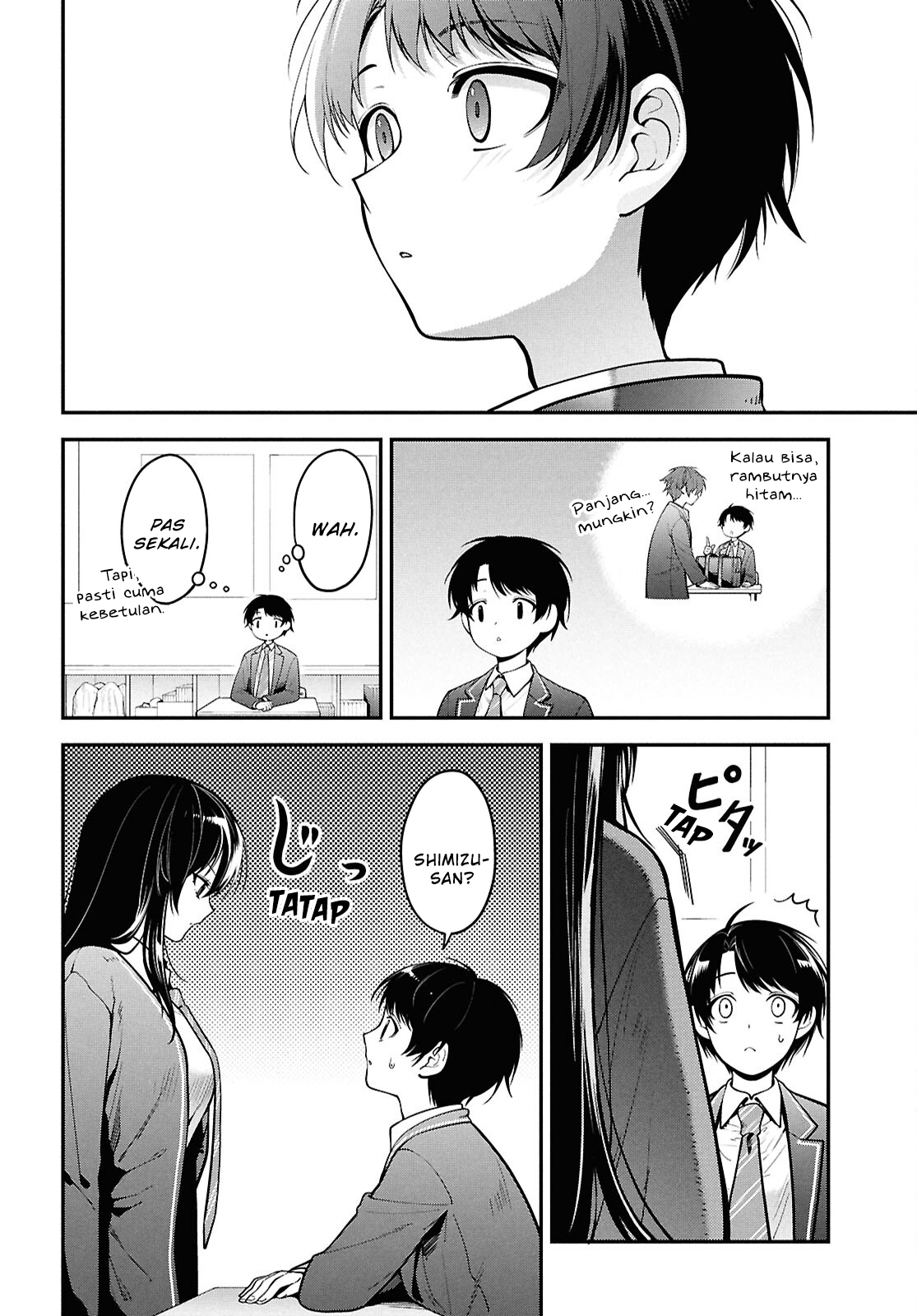 Tonari no Seki no Yankee Shimizu-san ga Kami wo Kuroku Sometekita Chapter 1 - halaman 11
