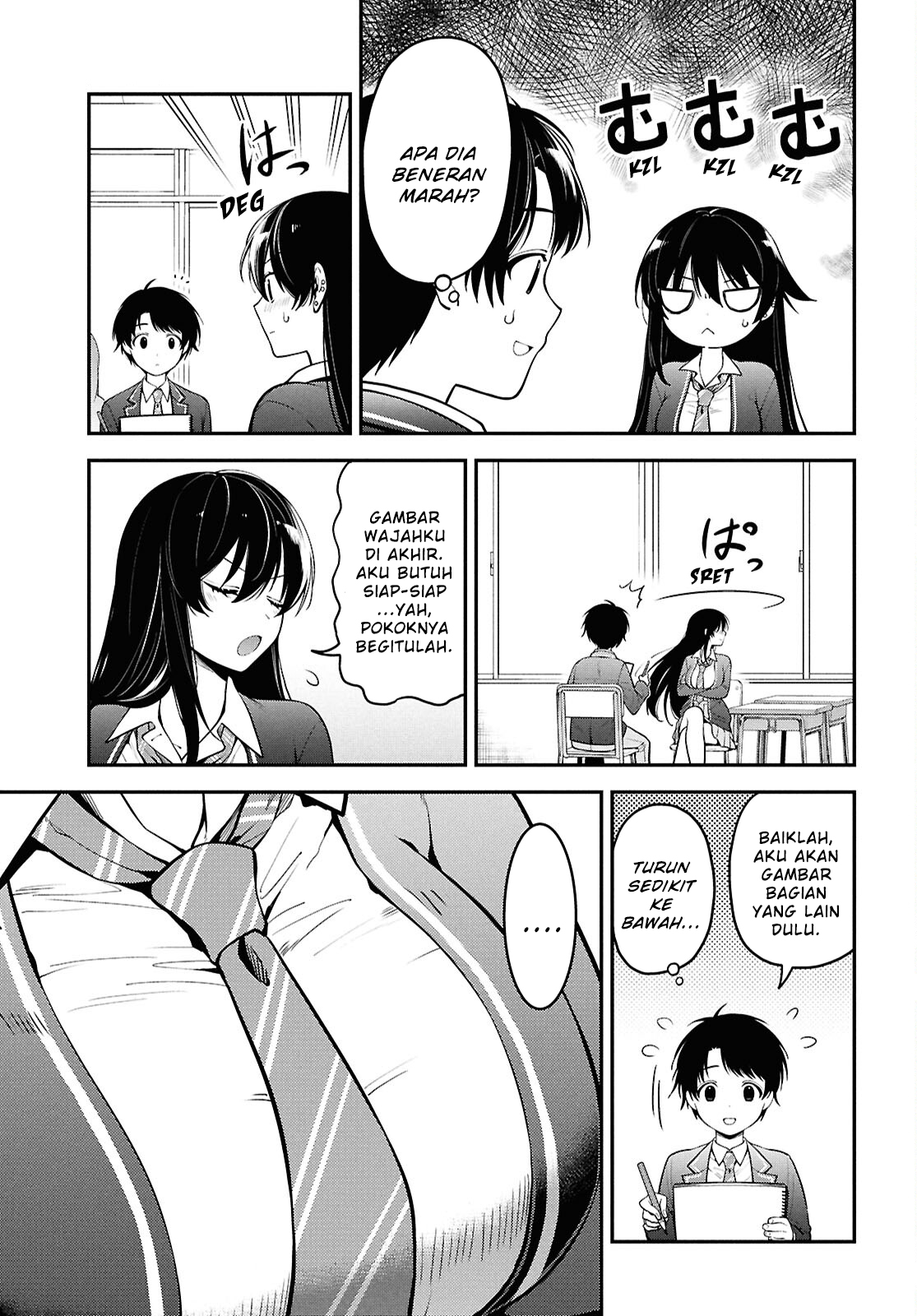 Tonari no Seki no Yankee Shimizu-san ga Kami wo Kuroku Sometekita Chapter 1 - halaman 18