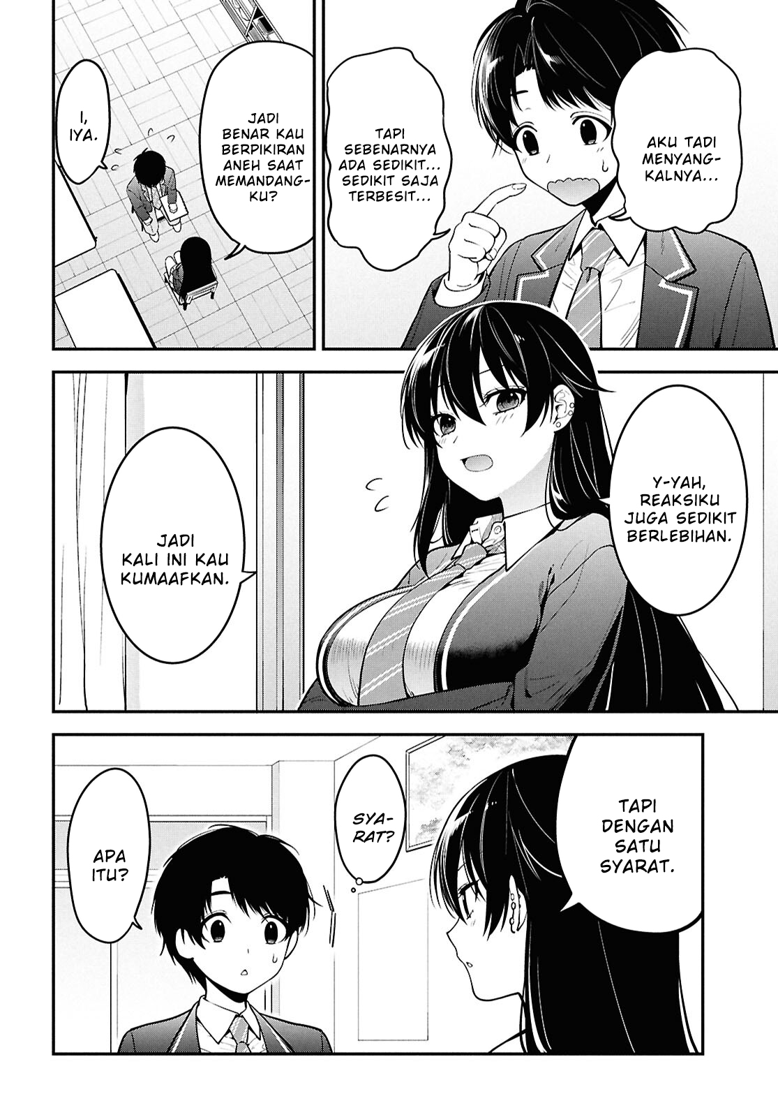 Tonari no Seki no Yankee Shimizu-san ga Kami wo Kuroku Sometekita Chapter 1 - halaman 21