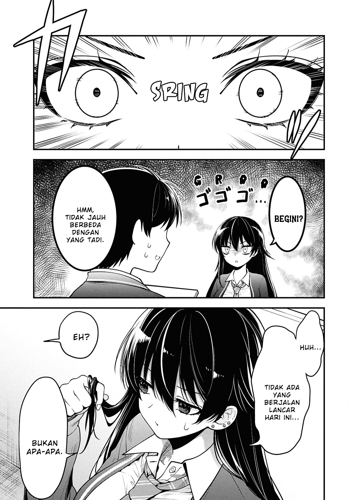 Tonari no Seki no Yankee Shimizu-san ga Kami wo Kuroku Sometekita Chapter 1 - halaman 24