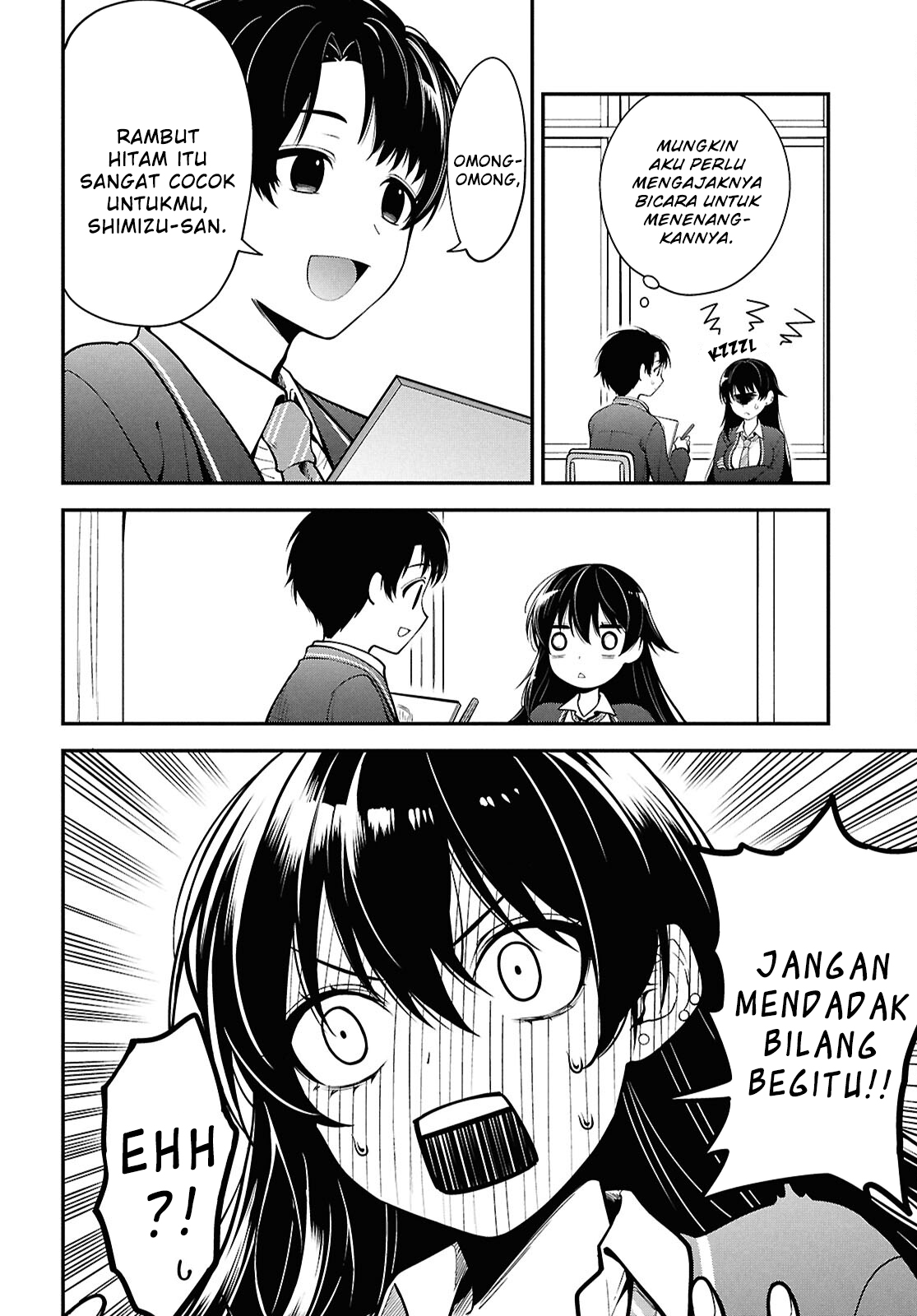 Tonari no Seki no Yankee Shimizu-san ga Kami wo Kuroku Sometekita Chapter 1 - halaman 25