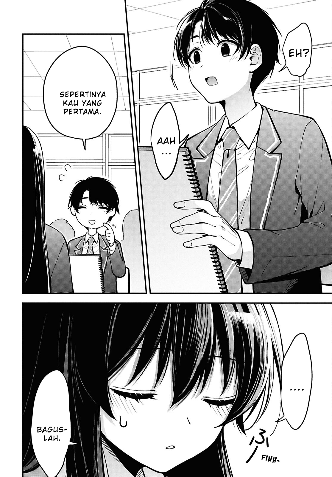 Tonari no Seki no Yankee Shimizu-san ga Kami wo Kuroku Sometekita Chapter 1 - halaman 28