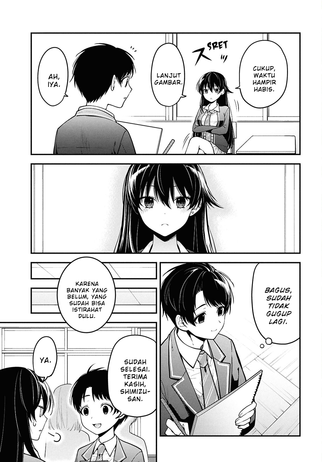 Tonari no Seki no Yankee Shimizu-san ga Kami wo Kuroku Sometekita Chapter 1 - halaman 29
